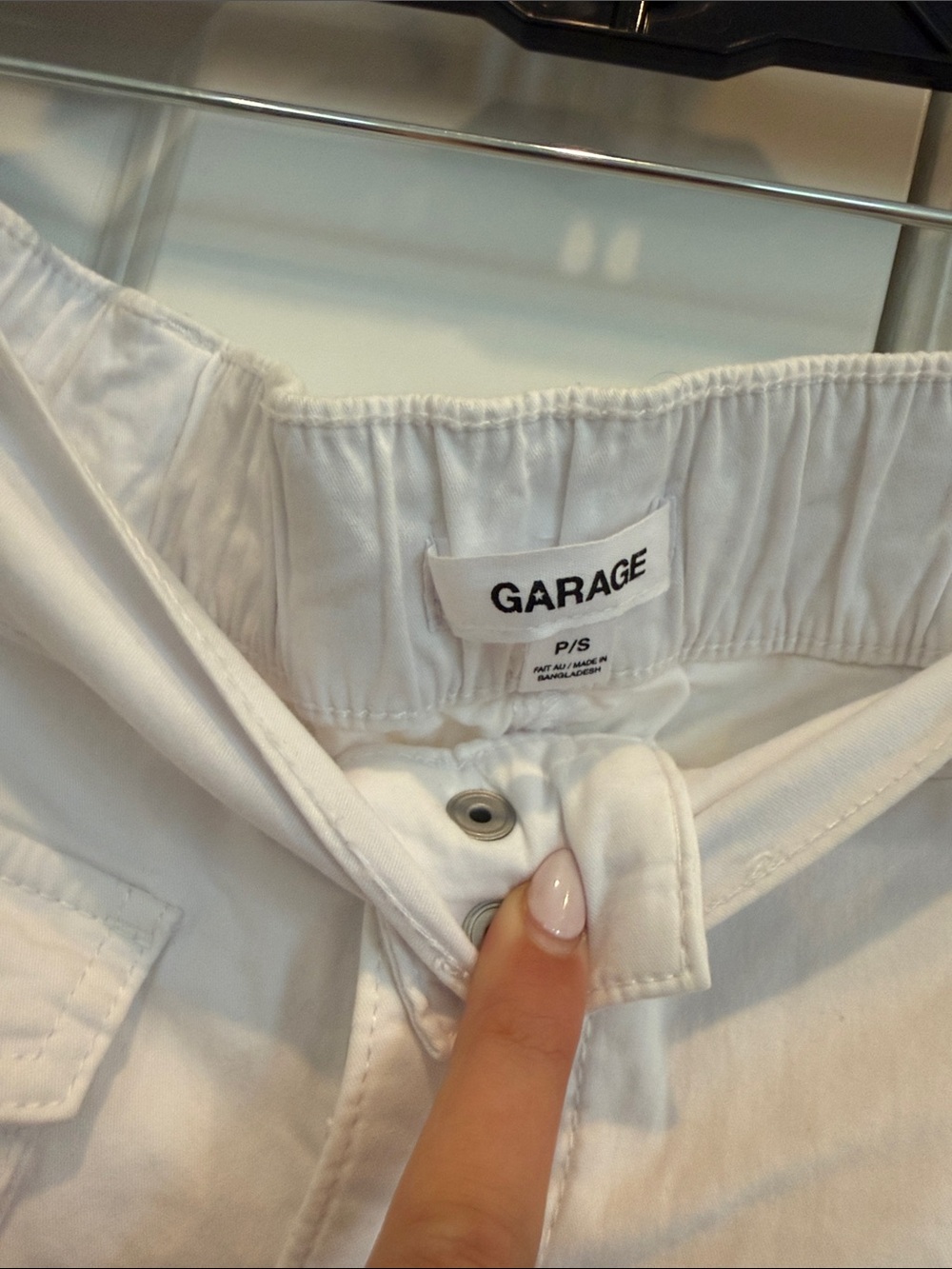 White Cargo Pants - Picture 4 of 5